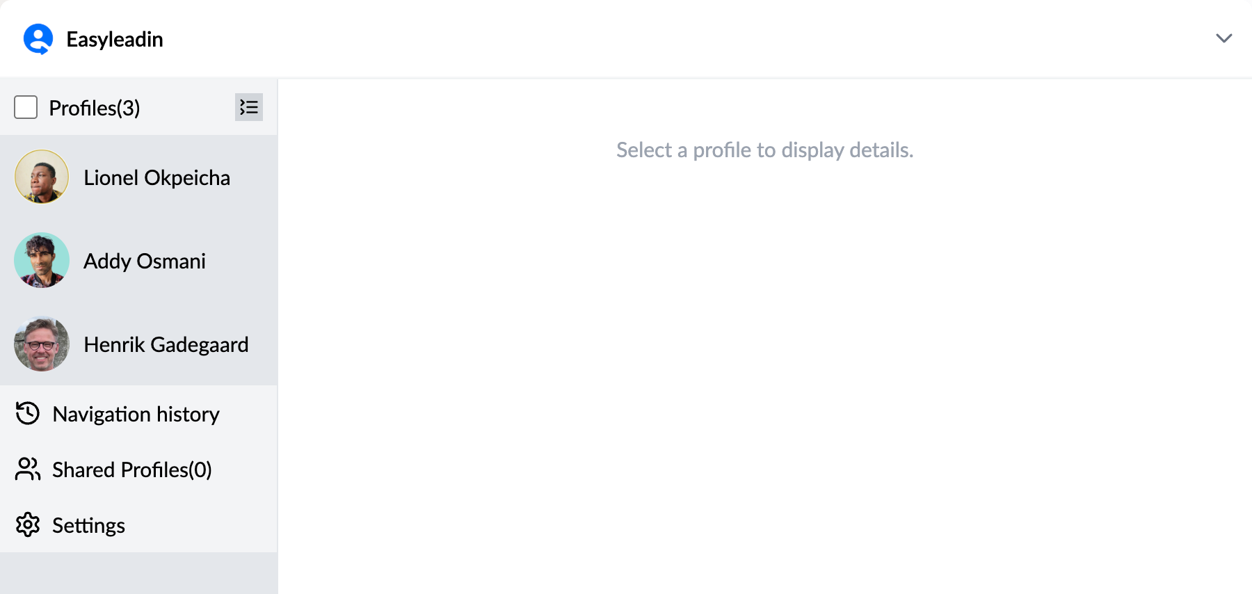 EasyLeadIn Main Interface
